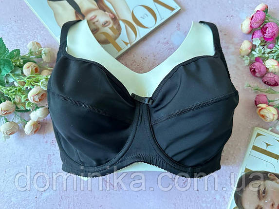 Бюстгальтер без поролону чорний, фото 1