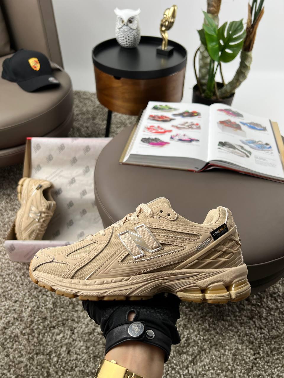 Чоловічі кросівки New Balance 1906R Cordura Beige, кеди-шкіра текстиль водонепроникні бежеві. Чоловіче взуття