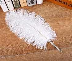 Ручка Перо Страуса довга кулькова