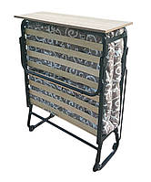 Розкладне ліжко розкладачка "Берта" на ламелях з автоматичним опусканням ніжок