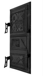 Дверцята для печі без скла "Вишиванка" 265х480 мм фарбовані