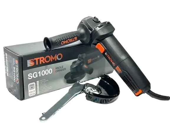 Кутова шліфувальна машина болгарка з пилозахистом Stromo SG1000, УШМ СТРОМО, Маленька болгарка 125мм 850Вт