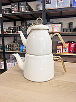 УЦІНКА  чайник ексклюзивний подвійний турецький для всіх видів плит Paçi Elite Class 3 літра