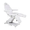 Електричне косметологічне крісло для педикюру WHITE 8184-L PVC Педикюрні крісла 2 ел. двигуна, фото 2