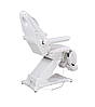 Електричне косметологічне крісло для педикюру WHITE 8184-L PVC Педикюрні крісла 2 ел. двигуна, фото 4