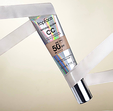 ТОНАЛЬНИЙ СС КРЕМ TOPFACE NATURAL GLOW CC CREAM & CONCEALER SPF50 001 30 МЛ