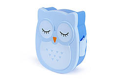 Дитячий ланч-бокс Сова (контейнер для їжі) Блакитний