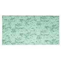 Декоративна 3D панель Supretto гнучка стінова 10 шт., сіро-зелена (Арт. 71340004)