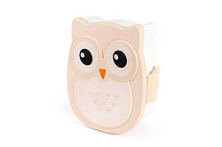 Дитячий ланч-бокс Сова (контейнер для їжі) Кремовий