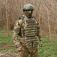 Бронекомплект Kiborg з балістичним захистом 1 клас захисту Militex Pixel