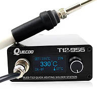Паяльна станція QUICKO T12-956 OLED на жалях Hakko T12 108 Вт (вбудований блок живлення)