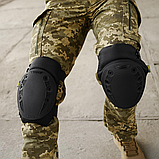 Наколінники швидкого Скидання Kiborg USA tactical Чорні Cordura Nylon 1000D з IRR покриттям, фото 8