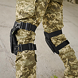 Наколінники швидкого Скидання Kiborg USA tactical Чорні Cordura Nylon 1000D з IRR покриттям, фото 7