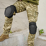 Наколінники швидкого Скидання Kiborg USA tactical Чорні Cordura Nylon 1000D з IRR покриттям, фото 9
