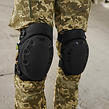 Наколінники швидкого Скидання Kiborg USA tactical Чорні Cordura Nylon 1000D з IRR покриттям, фото 11