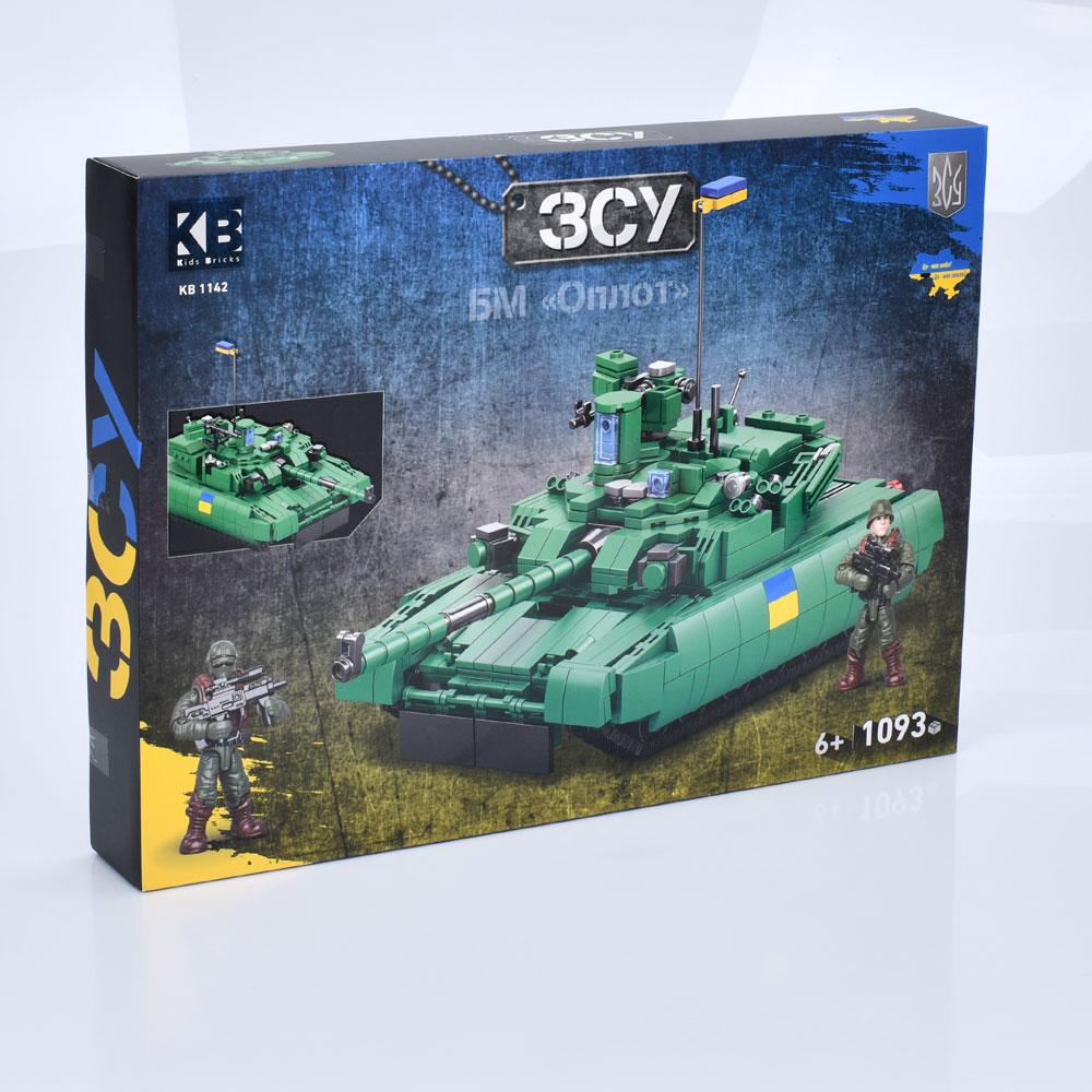 Конструктор KB 1142 військовий, танк, БМ "Оплот", фігурки, 1093дет