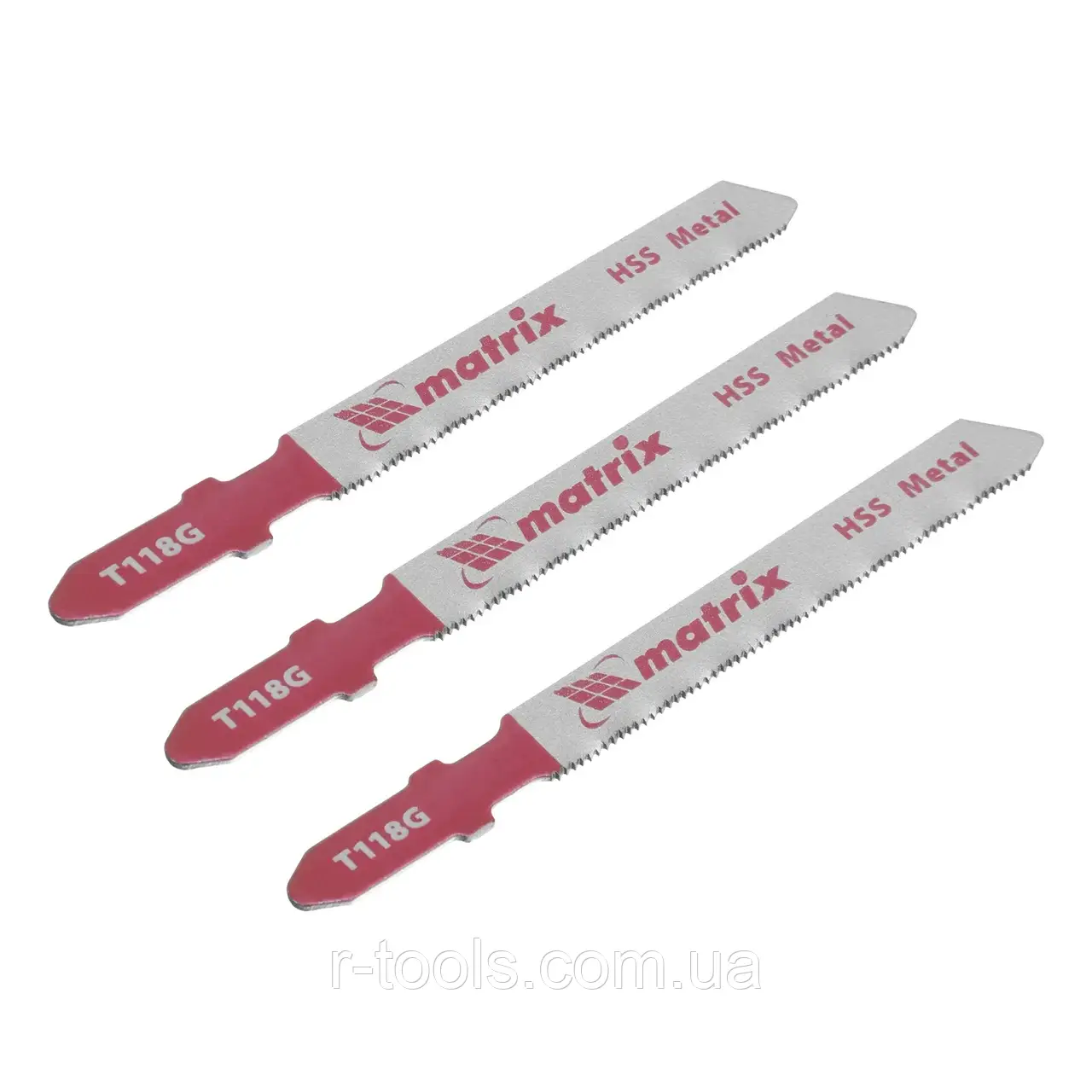 Полотна для електролобзика для металу 3 шт T118G 50 х 0,8 мм HSS MTX 782069