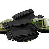 Комплект наколінники + налокітники Camouflage Мультикам |  Виготовлені з Оксфорд 600 та Підкладки із 3D-сітки, фото 6