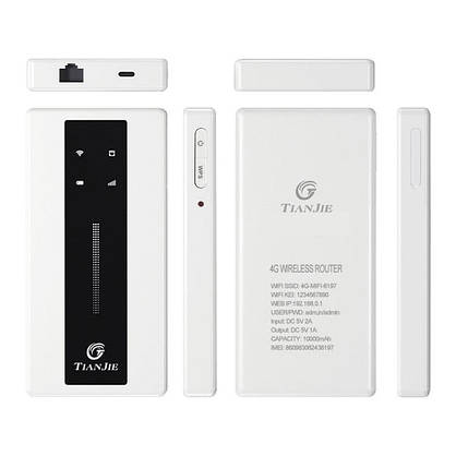 4G LTE Wi-Fi Роутер (MF710) + Акумуляторна батарея 10 000 mAh, фото 4