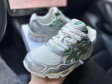 Чоловічі кросівки Asics Gel NYC Kale Cream Green Взуття Асікс Гель демісезон срібло сітка текстиль унісекс, фото 4