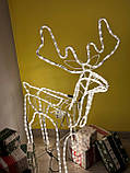 Новорічна фігурка Олень з поворотом голови (світиться) 120 см, Новорічні гірлянди для прикраси будинку, фото 3