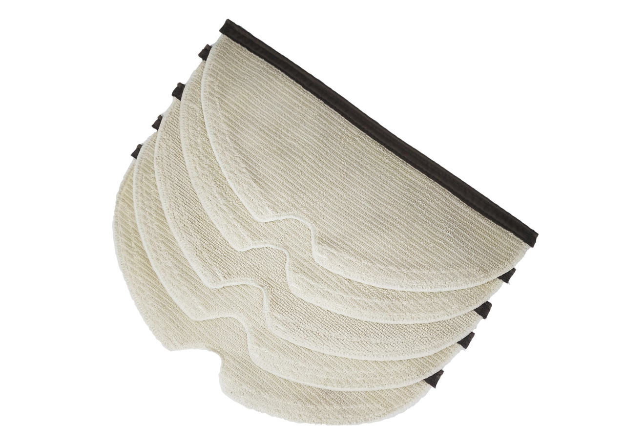 Комплект микрофибровых салфеток (5 шт.) для роботов-пылесосов Xiaomi Roborock S6 Pure /S6 MaxV /S5 /S51 /S50 /S55 /Xiaowa E25 /E35, фото 1