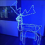 Новорічна фігурка Олень з поворотом голови (світиться) 120 см, Новорічні гірлянди для прикраси будинку, фото 7