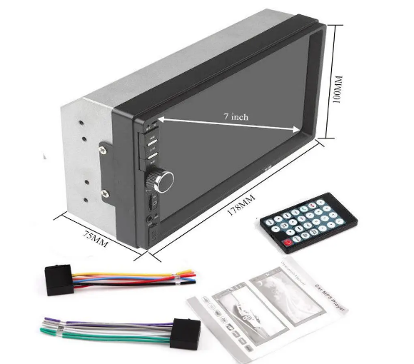 Bluetooth автомагнитола 2Din Pioneer в машину с сенсорным экраном 7 ...