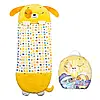 Дитячий спальний мішок на блискавці 3 в 1 вбудована подушка 130 см цуценя жовте Baby sleeping bag Size S, фото 2