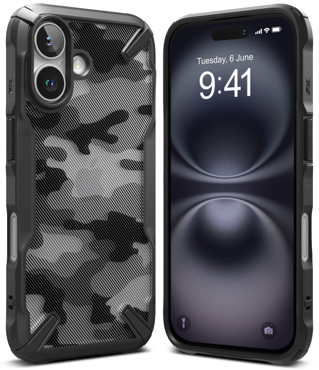 Чохол Ringke Fusion X до iPhone 16 Camo Black (FX902E73)