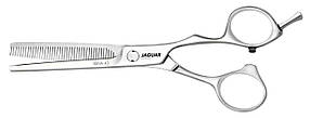 Ножиці перукарські Jaguar 6.0" Silver Line Xena 43 філірувальні, 71600