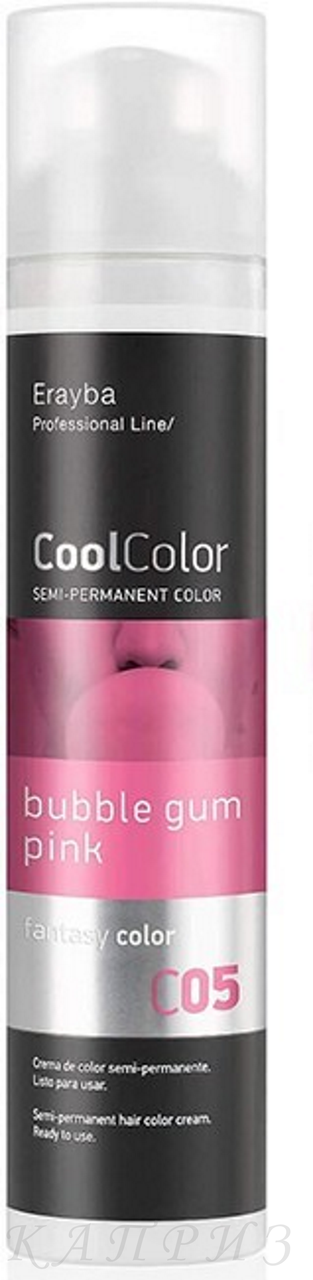 Напівперманентна фарба Erayba Cool Color C 05 рожева жувальна гумка 100 мл, фото 1