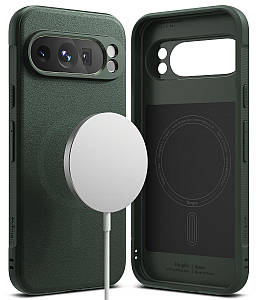 Чохол Ringke Onyx Magnetic до Google Pixel 9 Pro XL Dark Green (OMG944E75)
