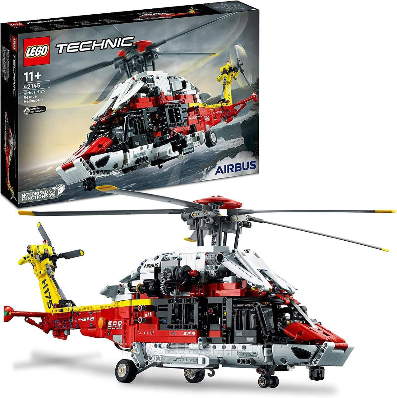 Конструктор Лего технік LEGO 42145 рятувальний вертоліт гелікоптер Technic Airbus H175 Rescue Helicopter