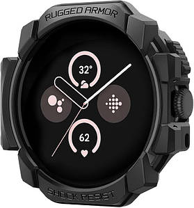 Чохол Spigen Rugged Armor до Pixel Watch 3 45mm Matte Black (ACS07597)