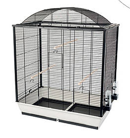 Клітка для папуг Inter Zoo NICOLA чорний метал 780x480x960