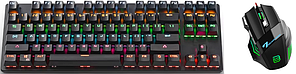 Ігровий комплект клавіатура + миша провідна TRY GMK Set 2-in-1 Black чорний