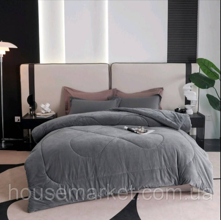 Плюшевый комплект постельного белья с теплым одеялом, евро размер 220*240 - фото 1 - id-p2357644932