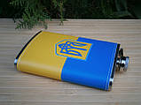 Фляга кишенькова Україна UA-023  266 мл 9 oz нержавіюча сталь, фото 4
