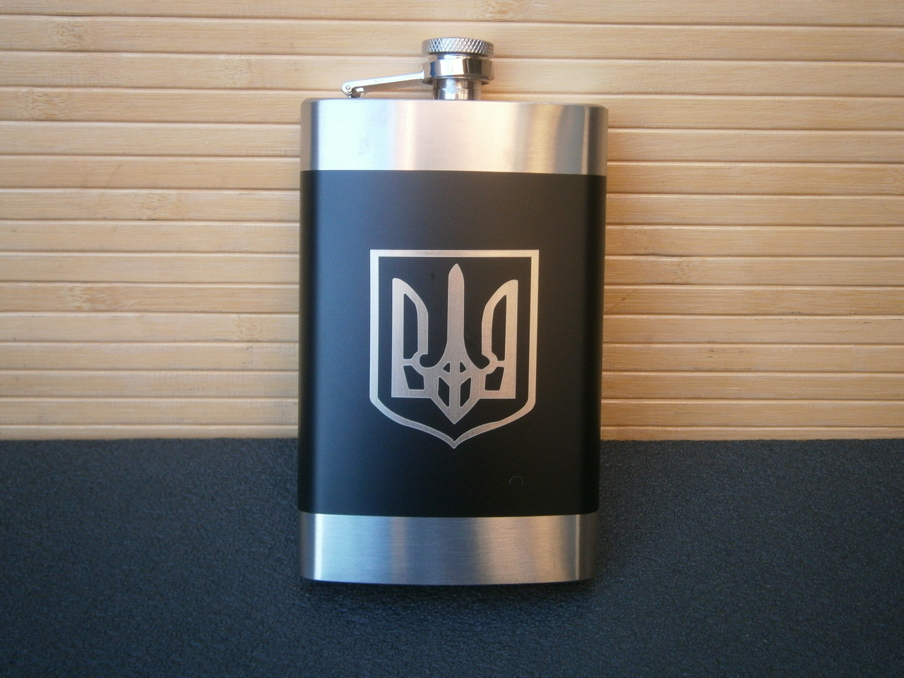 Фляга кишенькова Україна UA-020  283 мл 10 oz нержавіюча сталь, фото 1