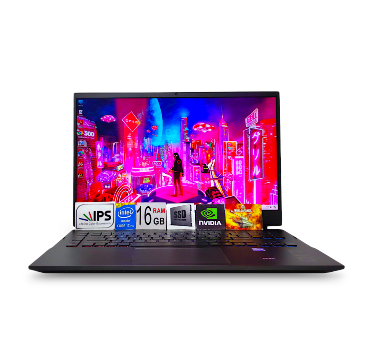 Ігровий ноутбук HP OMEN  17.3" 144Gz IPS FHD Core i7-12700H 16GB DDR5 SSD 512GB Nvidia RTX 3070TI 8GB