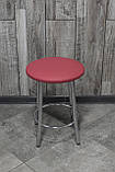 Табурет "Муза", стілець кухонний, стілець для кухні, металевий табурет із м'яким сидінням, фото 9
