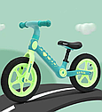 Біговел Corso CS-12530 Зелений дитячий велобіг, нейлонова рама і вилка колеса EVA 12, фото 2