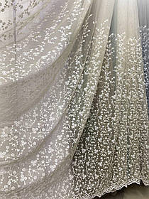 Тюль АМБРЕ  заввишки 2,9 м. Оливковий