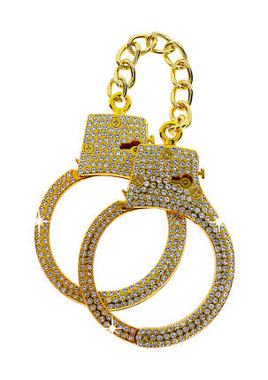Наручники Taboom Bondage in Luxury Diamond Wrist Cuffs Gold, фото 2
