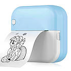 Портативний міні принтер + 5 рулонів термопаперу, Bluetooth, М3 / Дитячий термопринтер / Принтер для телефону, фото 7