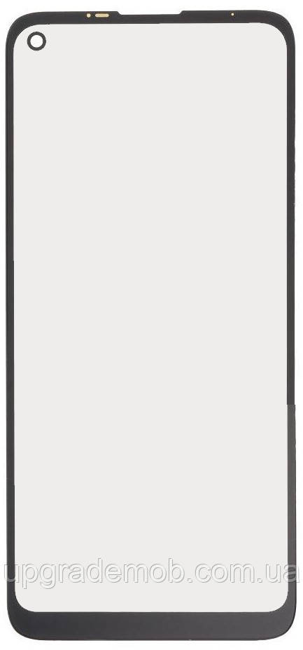 Скло дисплея Motorola XT2045 Moto G8 чорне з OCA-плівкою, фото 1