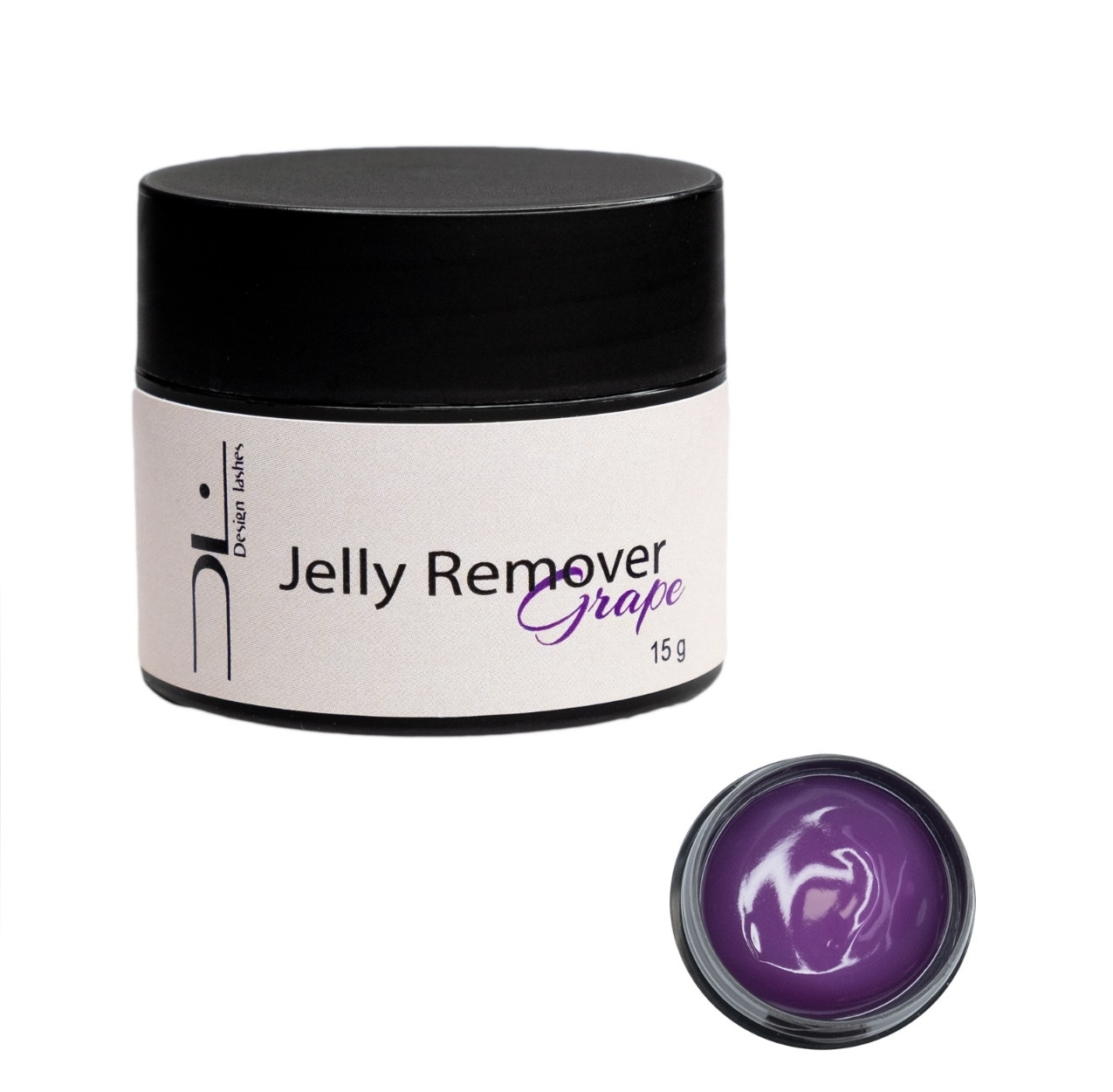 Ремувер — желе "Design Lashes", виноград, 15 г