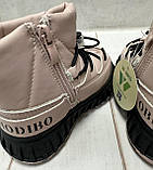 Зимові чоботи для дівчаток луноходи  W.Niko рожеві 23-27, фото 2