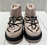 Зимові чоботи для дівчаток луноходи  W.Niko рожеві 23-27, фото 4